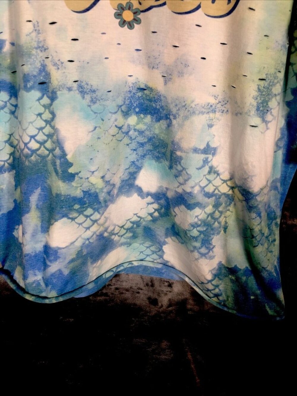 Summer Vibes Distressed Women’s Mermaid T-Shirt Size Adult Extra Large - Picture 9 of 15